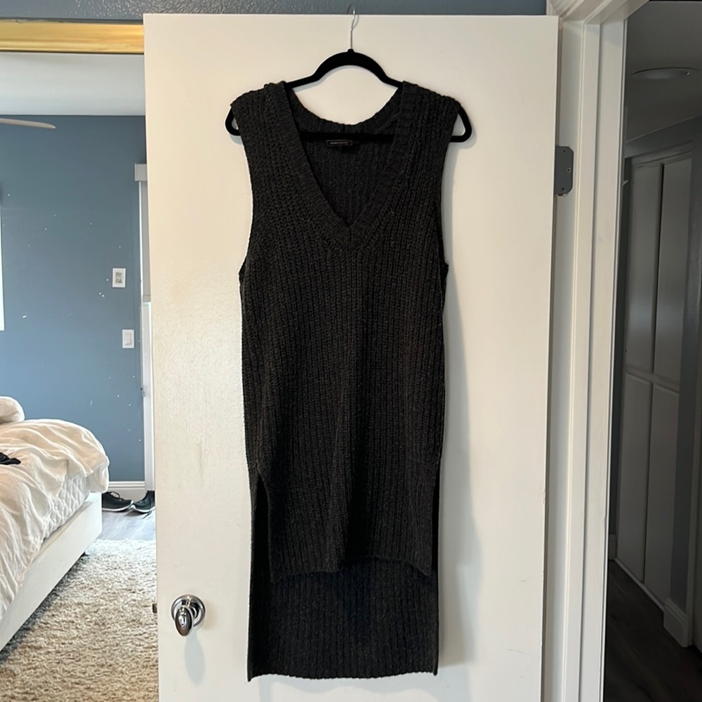 BCBG dark grey sweater vest